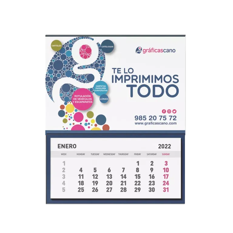 Calendario con Faldilla