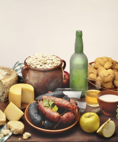 Productos típicos de la gastronomía asturiana