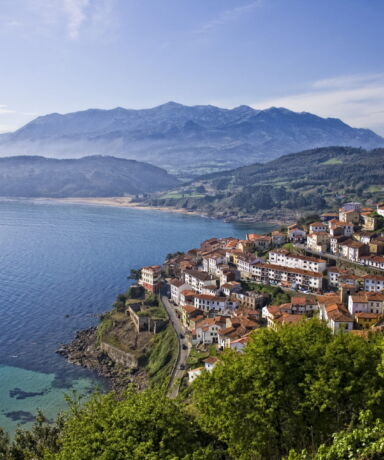 Vista aérea de Lastres