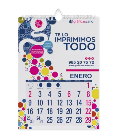 Calendario con wire-o